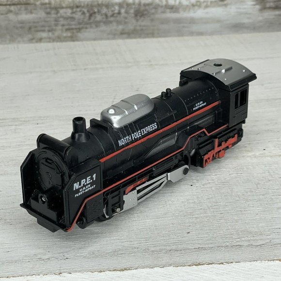 Black and Silver Toy Train Engine - Picture 3 of 5